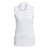 Adidas Polo Ultimate365 Solid Sleeveless Weiß Damen