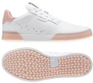 Adidas Golfschuh Adicross Retro Weiß/Rosé Damen 8