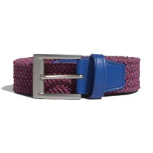 Adidas Golf Gürtel Braided Stretch Blau/Rot