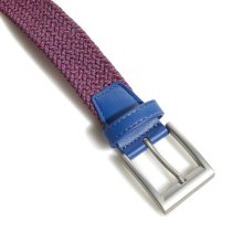 Adidas Golf Gürtel Braided Stretch Blau/Rot