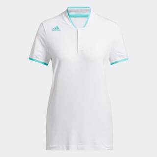Adidas Polo Primeknit Shortsleeve Weiß Damen UK M