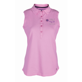 Girls Golf Polo  sleeveless meet me at the clubhouse   Rosa Damen L