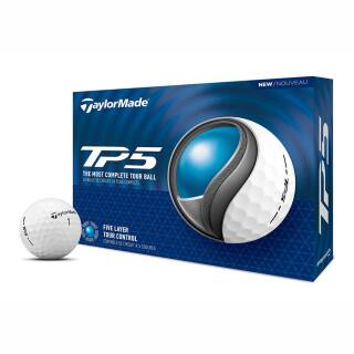 TaylorMade Golfball TP5 Weiß 12 Bälle