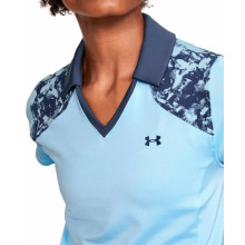 Under Armour Golf Polo Zinger Blocked Blau Damen XS