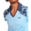 Under Armour Golf Polo Zinger Blocked Blau Damen XS