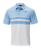 Mizuno Golf Polo Quick Dry Oceanic Hellbau-Weiß Herren M