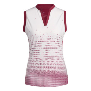 Adidas Golf Polo Sport Gradient Sleeveless Rot Damen M