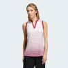 Adidas Golf Polo Sport Gradient Sleeveless Rot Damen M
