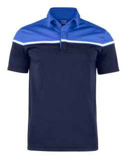 Cutter & Buck Polo Seabeck Dunkelblau-Royalblau Herren UK XXL