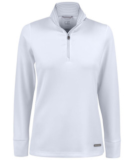 Cutter & Buck Layer Traverse Halfzip Weiß Damen XXL