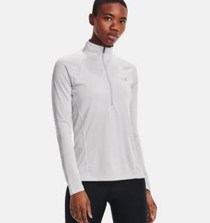Under Armour Layer Tech Twist 1/2 Zip Grau Damen UK XS