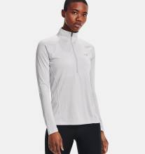 Under Armour Layer Tech Twist 1/2 Zip Grau Damen UK XS