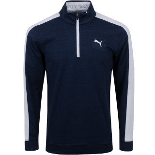 Puma Golf Layer Cloudspun T7 1/4 Zip Navy/Weiß Herren S