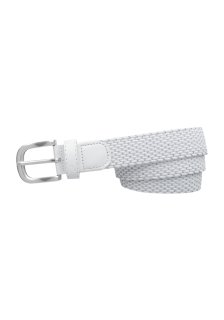 Alberto Golf Flechtgürtel Weiß-Silber Damen