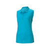 Puma Golf Polo Rotation Sleeveless Scuba Blue Damen EU L