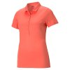 Puma Golf Polo Rotation Georgia Peach Damen EU M
