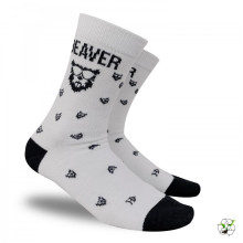 Beaver Golf Merino Golfsocken Schwarz/Weiß 40-43
