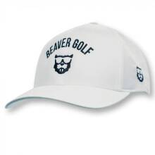 Beaver Golf Cap Curved Snapback Weiß One Size