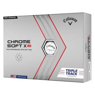 Callaway Golfball Chrome Soft X LS Weiß 12 Bälle