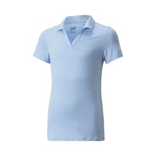 Puma Golf Polo Cloudspun Free Hellblau Junior