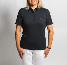 Coeurs de Cherie Golf Polo Ruffles Navy Damen EU XL
