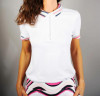 Coeurs de Cherie Golf Polo Bonbon Retro Weiß Damen EU L