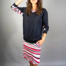 Coeurs de Cherie Golf Sweater Retro Oversize Navy Damen