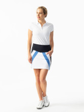 Daily Sports Golf Skort Zara 45cm Weiß/Hellblau/Navy UK M