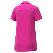 Puma Golf Polo Cloudspun Coast Fuchsia Damen