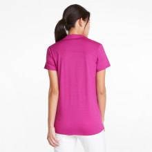 Puma Golf Polo Cloudspun Coast Fuchsia Damen