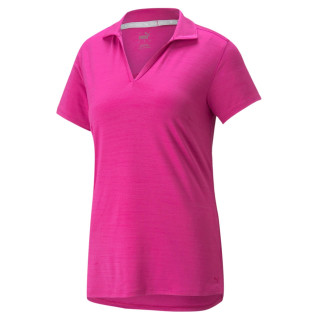 Puma Golf Polo Cloudspun Coast Fuchsia Damen EU S