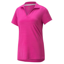 Puma Golf Polo Cloudspun Coast Fuchsia Damen EU S