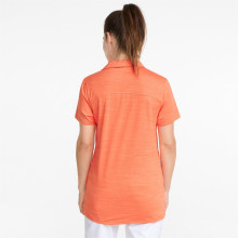 Puma Golf Polo Cloudspun Coast Koralle Damen EU M