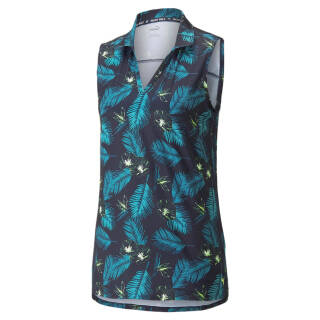 Puma Golf Polo Cloudspun Paradise Sleeveless Navy Damen