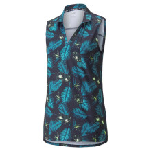 Puma Golf Polo Cloudspun Paradise Sleeveless Navy Damen EU XS