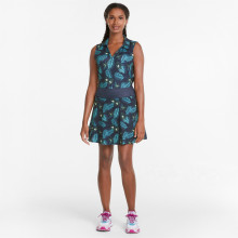 Puma Golf Polo Cloudspun Paradise Sleeveless Navy Damen EU XS