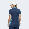 Adidas Golf Polo Ultimate365 Printed Crew Navy Damen