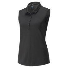Puma Golf Polo Gamer Sleeveless Schwarz Damen