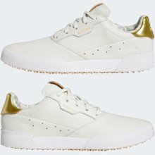 Adidas Golfschuh Adicross Retro Spikeless Weiß/Gold Damen