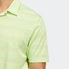 Adidas Golf Polo Two-Color Stripe Lime Herren