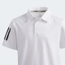 Adidas Golf Polo 3 Stripes Weiß Junior