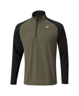 Mizuno Golf Layer Winter Breeze Bloc Oliv Herren