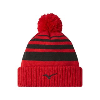 Mizuno Golf Mütze BT Pom Beanie Rot