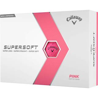 Callaway Golfbälle Supersoft 23 12er Pack Pink Matt
