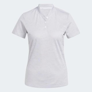 Adidas Golf Polo Jacquard Grau Damen