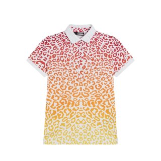 J.Lindeberg Golf Polo Tour Tech Leo Print Damen