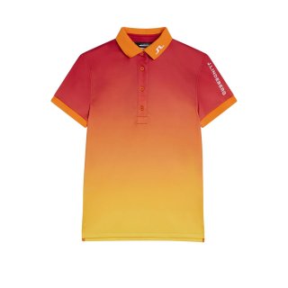 J.Lindeberg Golf Polo Tour Tech Sunset Print Damen