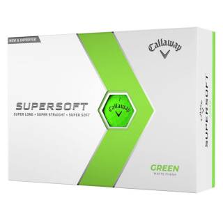 Callaway Golfbälle Supersoft 23 12er Pack Grün Matt