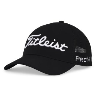 Titleist Golf Cap Tour Performance Mesh Schwarz