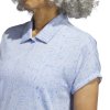Adidas Golf Polo Go-To Printed Hellblau Damen